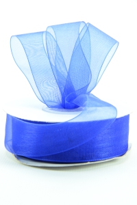 Organza Ribbon , Royal, 7/8 Inch x 25 Yards (1 Spool) SALE ITEM
